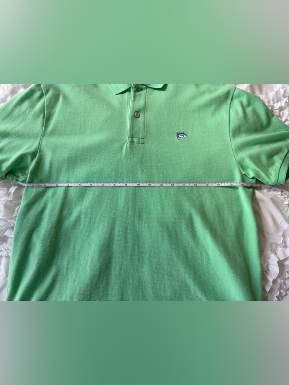Southern Tide Men's Mint Green Short-Sleeve Polo Shirt with Dish Logo Size M - Picture 6 of 10